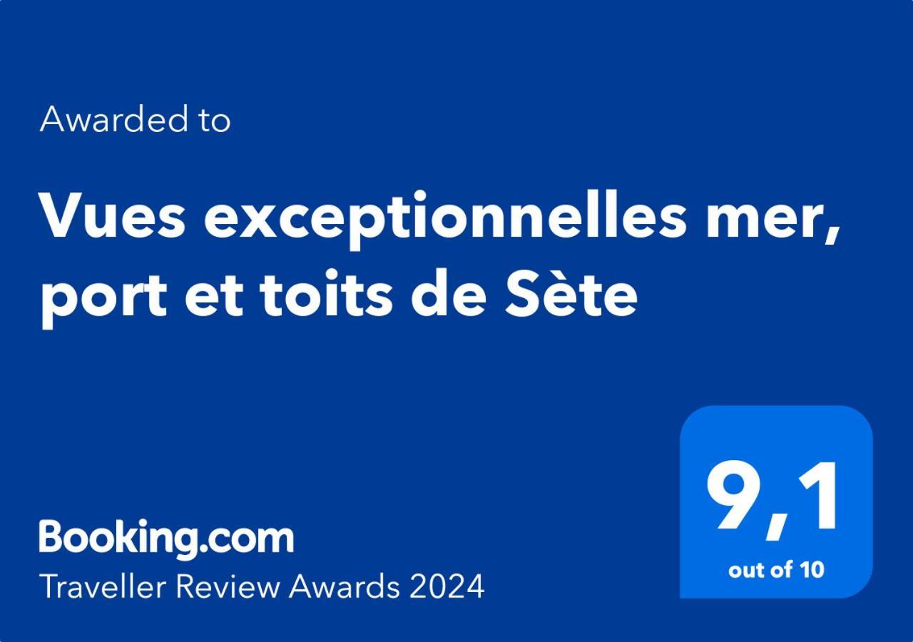 Vues Exceptionnelles Mer, Port Et Toits De 세테 외부 사진